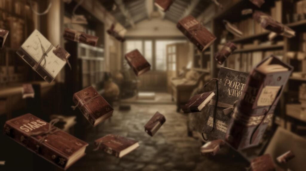 my vintage diary selling website give handcrafted give me image of above header cover image where i write some above them in vintage 9 6 many diaries floats